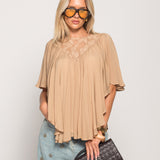 Blusa Ti.Amo Decote Em Guipura