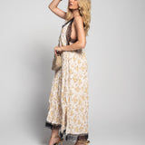 Vestido Ti.Amo Estampado Floral Faixas Guipura