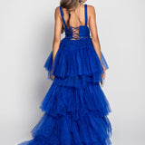Vestido Glamour Barra Strass Tule Glitter