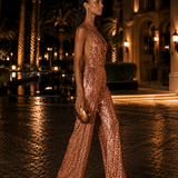 Jumpsuit Glamour De Lantejoulas