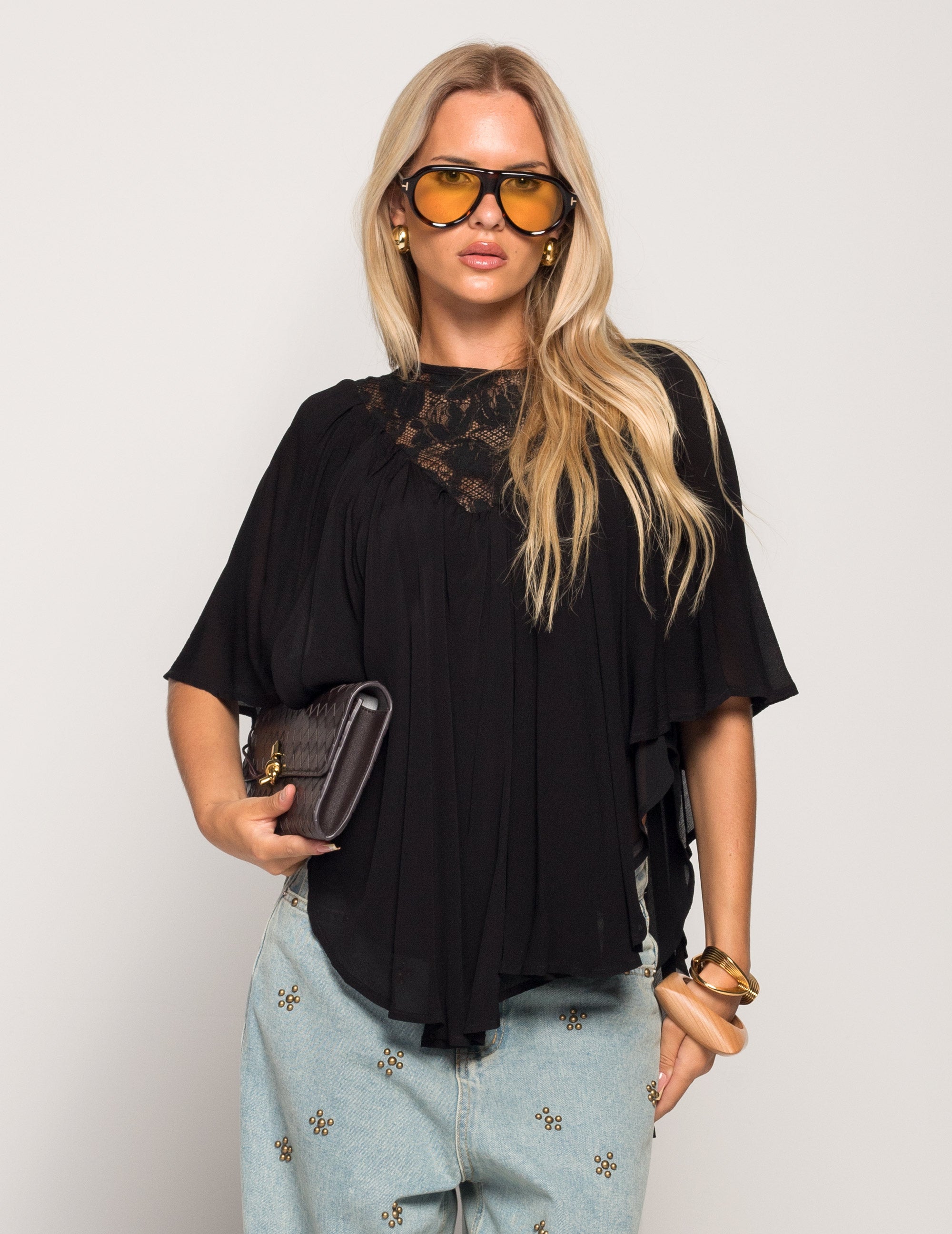 Blusa Ti.Amo Decote Em Guipura