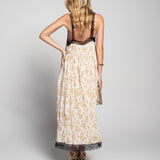 Vestido Ti.Amo Estampado Floral Faixas Guipura