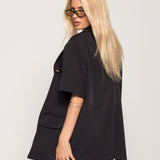 Blazer Ti.Amo Aplicações Douradas Com Motivos
