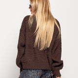 Casaco Ti.Amo De Malha Efeito Entrelaçado