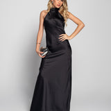 Glamour Long Halter Dress
