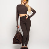 Legging Ti.Amo De Malha Canelada