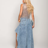 Calça Ti.Amo De Ganga Aberturas Laterais Em Onda