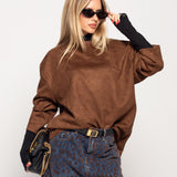 Camisolão Ti.Amo Efeito Camurça