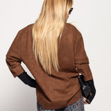 Camisolão Ti.Amo Efeito Camurça