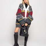 Casaco Ti.Amo De Malha Mistura De Lã Padrão Nórdico