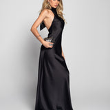 Glamour Long Halter Dress