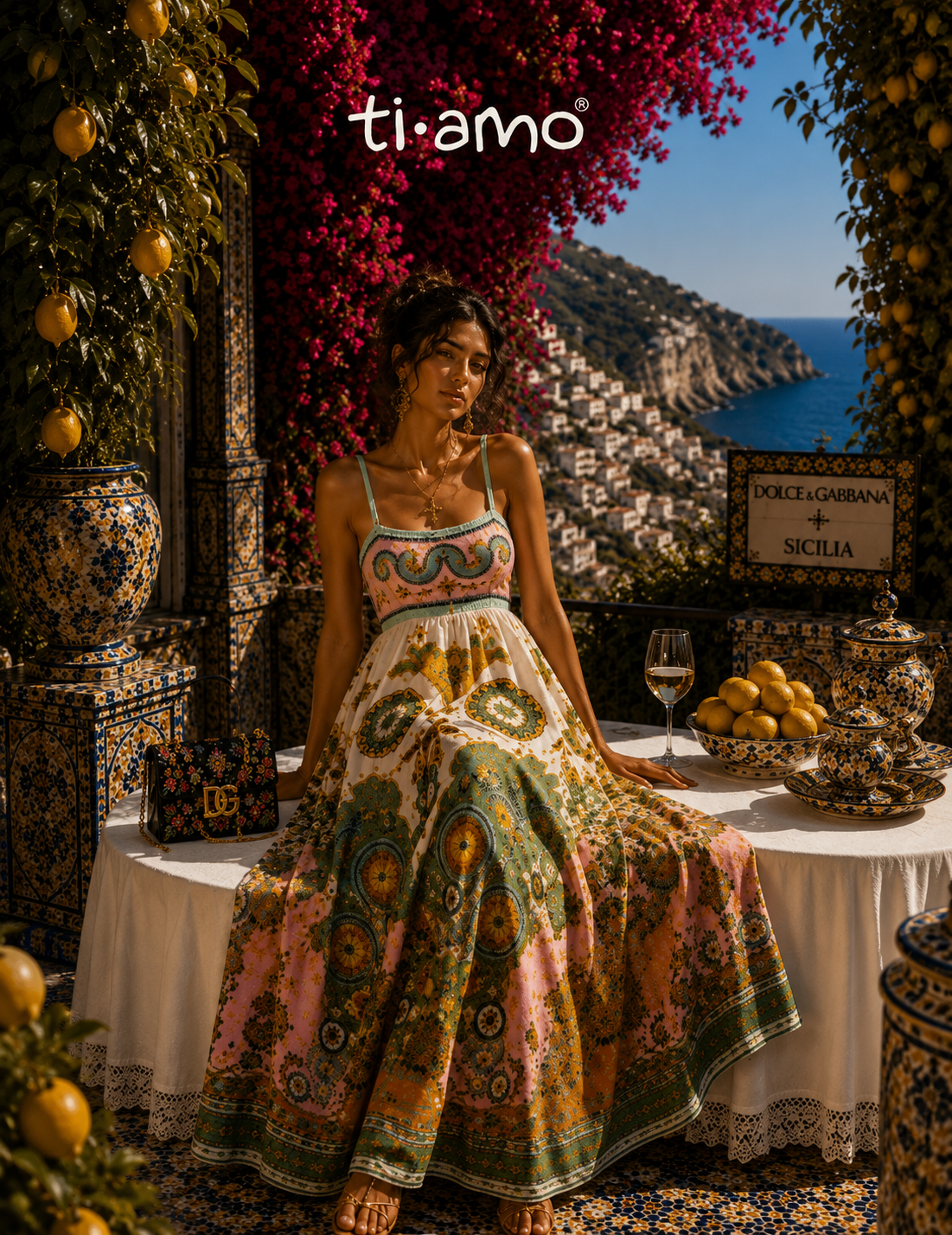 Vestido Ti.Amo Ilustrações Estampadas
