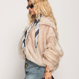 Bomber Ti.Amo Com Guipura & Múltiplos Drapeados