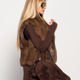 Colete Ti.Amo De Pêlo Natural De Raposa