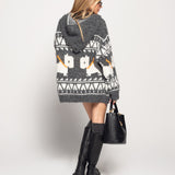 Casaco Ti.Amo De Malha Mistura De Lã Padrão Alpino