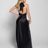 Glamour Long Halter Dress