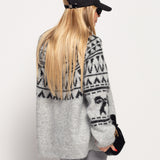 Casaco Ti.Amo De Malha Com Padrão Natalício