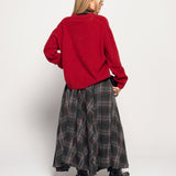 Saia Ti.Amo Drapeada Tartan