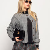 Casaco Ti.Amo De Malha Relevo Entrelaçado