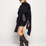 Camisola Ti.Amo De Malha Com Echarpe Mistura De Lã