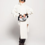 Camisola Ti.Amo De Malha Com Echarpe Mistura De Lã