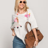 T-Shirt Ti.Amo Cavalos Bordados