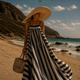 Vestido Ti.Amo Oversize Riscas Verticais VS Horizontais