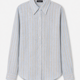 Camisa Ti.Amo De Linho Riscas Verticais