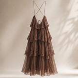 Vestido Ti.Amo Com Folhos Guipura