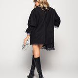 Blazer Ti.Amo Oversize Com Tule