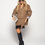 Blazer Ti.Amo Oversize Com Tule