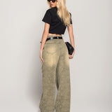 Calça Ti.Amo De Ganga Wide Leg Jacquard