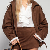 Ti.Amo Leather Effect Zip Jacket