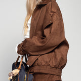Ti.Amo Leather Effect Zip Jacket