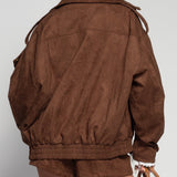 Ti.Amo Leather Effect Zip Jacket