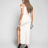 Vestido Longo Off Shoulder