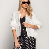 Bomber Ti.Amo Bordado Com Padrão Floral