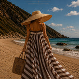 Vestido Ti.Amo Oversize Riscas Verticais VS Horizontais