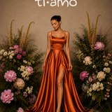 Vestido Glamour Abertura Lateral Atilhos