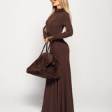 Vestido Ti.Amo Longo De Malha Evasê