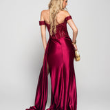 Vestido Longo Glamour Decote Bordado Missangas