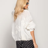 Bomber Ti.Amo Bordado Com Padrão Floral