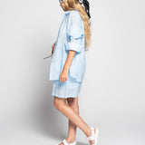 Twinset Ti.Amo Camisa + Calção Mistura De Linho