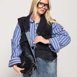 Colete Ti.Amo De Ganga Mistura De Tecidos