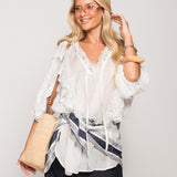 Blusa Ti.Amo Bordado Inglês & Guipura