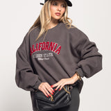 Sweat Ti.Amo De Felpa College Style California