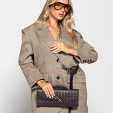 Blazer Ti.Amo Xadrez Com Cinto