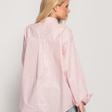 Camisa Ti.Amo Riscas Botões Irreverentes