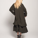 Vestido Camiseiro Ti.Amo Pregas Abalonadas