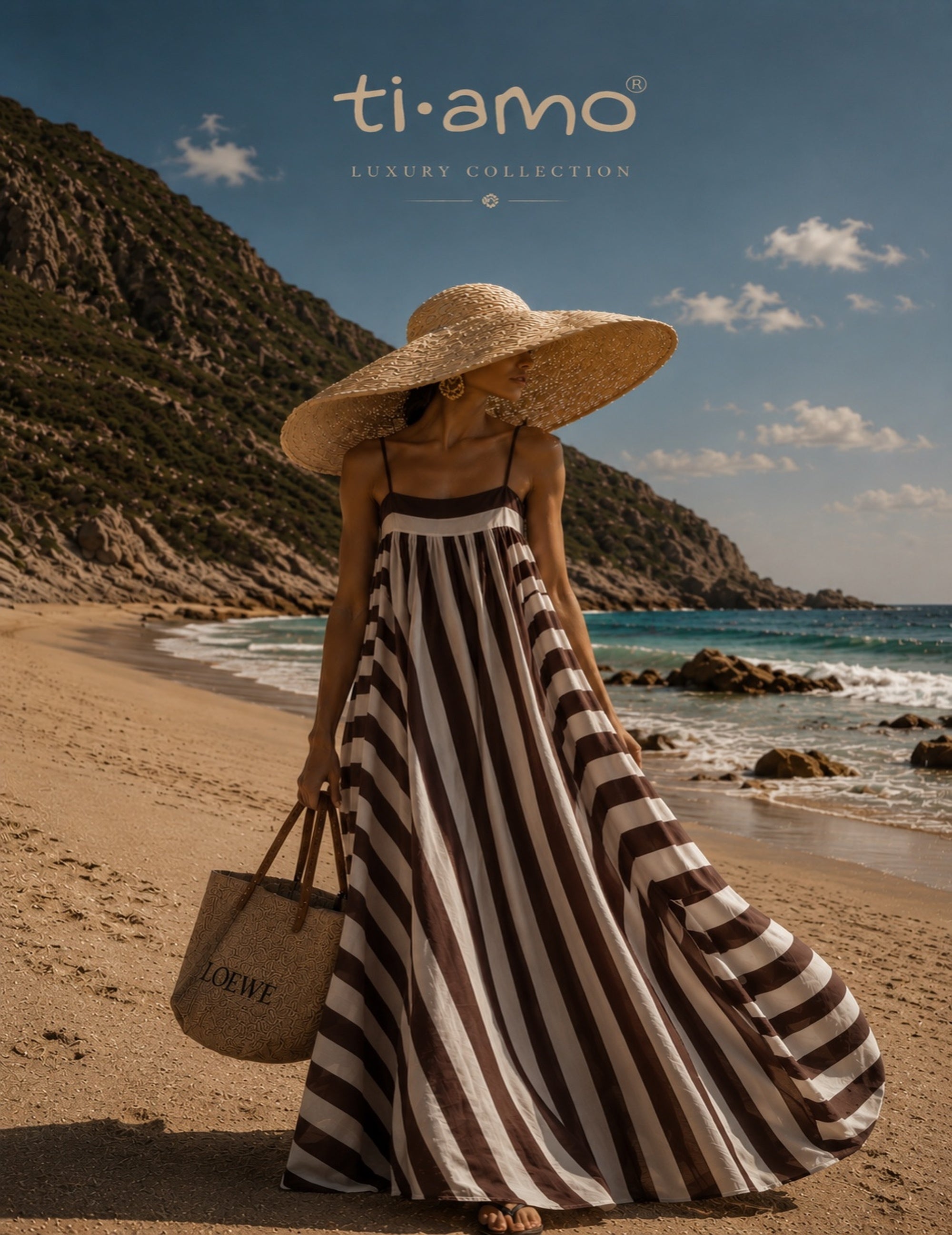 Vestido Ti.Amo Oversize Riscas Verticais VS Horizontais